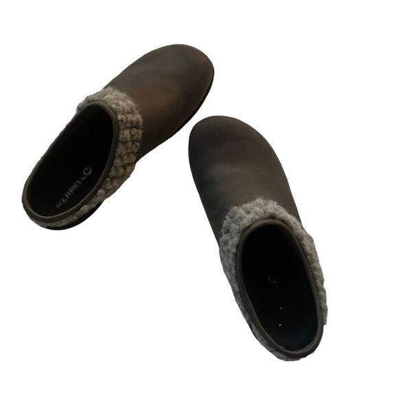 Merrell Clog Mule Gray Encore Kassie Slide Wool Slip On Casual sz 8 - Picture 2 of 10